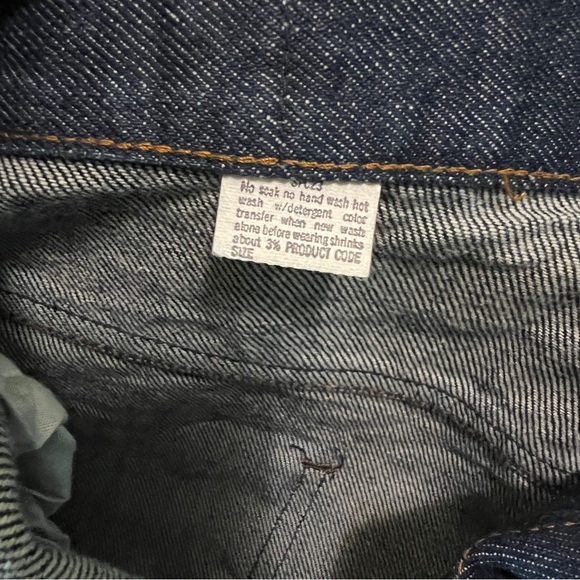 VINTAGE orange tag Levi’s 37x37 TALL GIRL PLUS SIZE!!! NWT🧡 California Staights - Picture 7 of 12